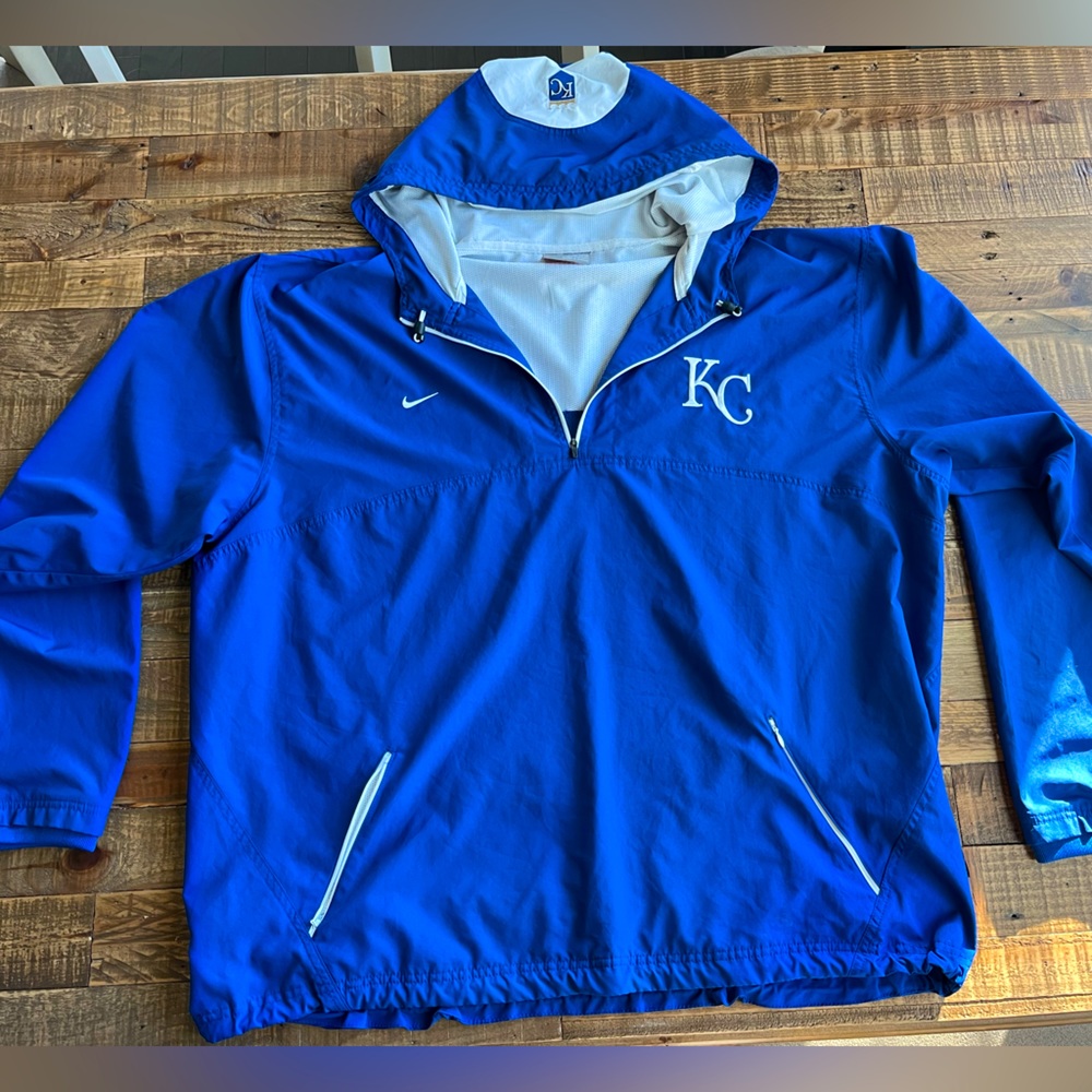 Nike Authentic Collection Kansas City Royals Long Sleeve Pullover XXL New